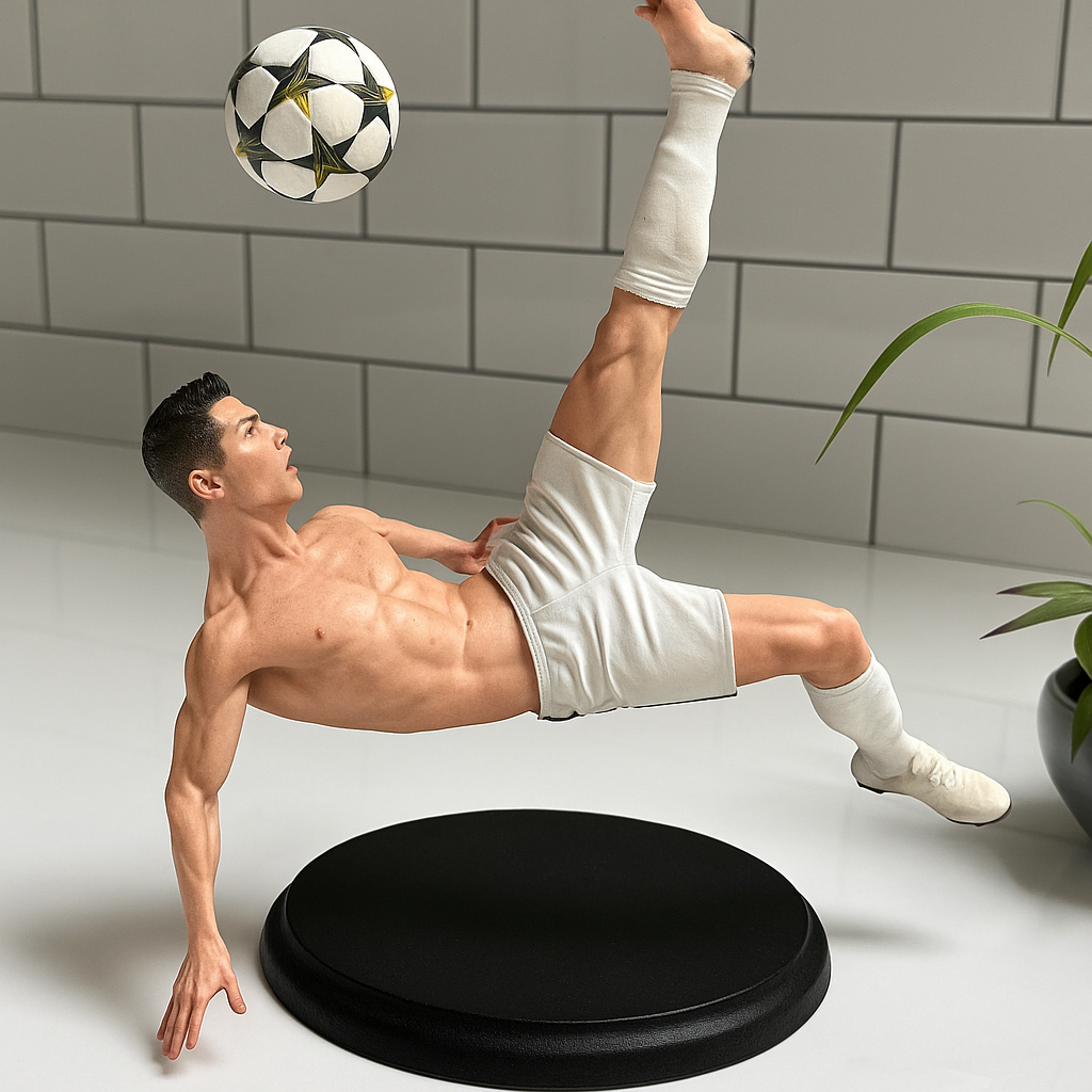 Bicycle-Kick Moment Collectible Figurine – White Kit