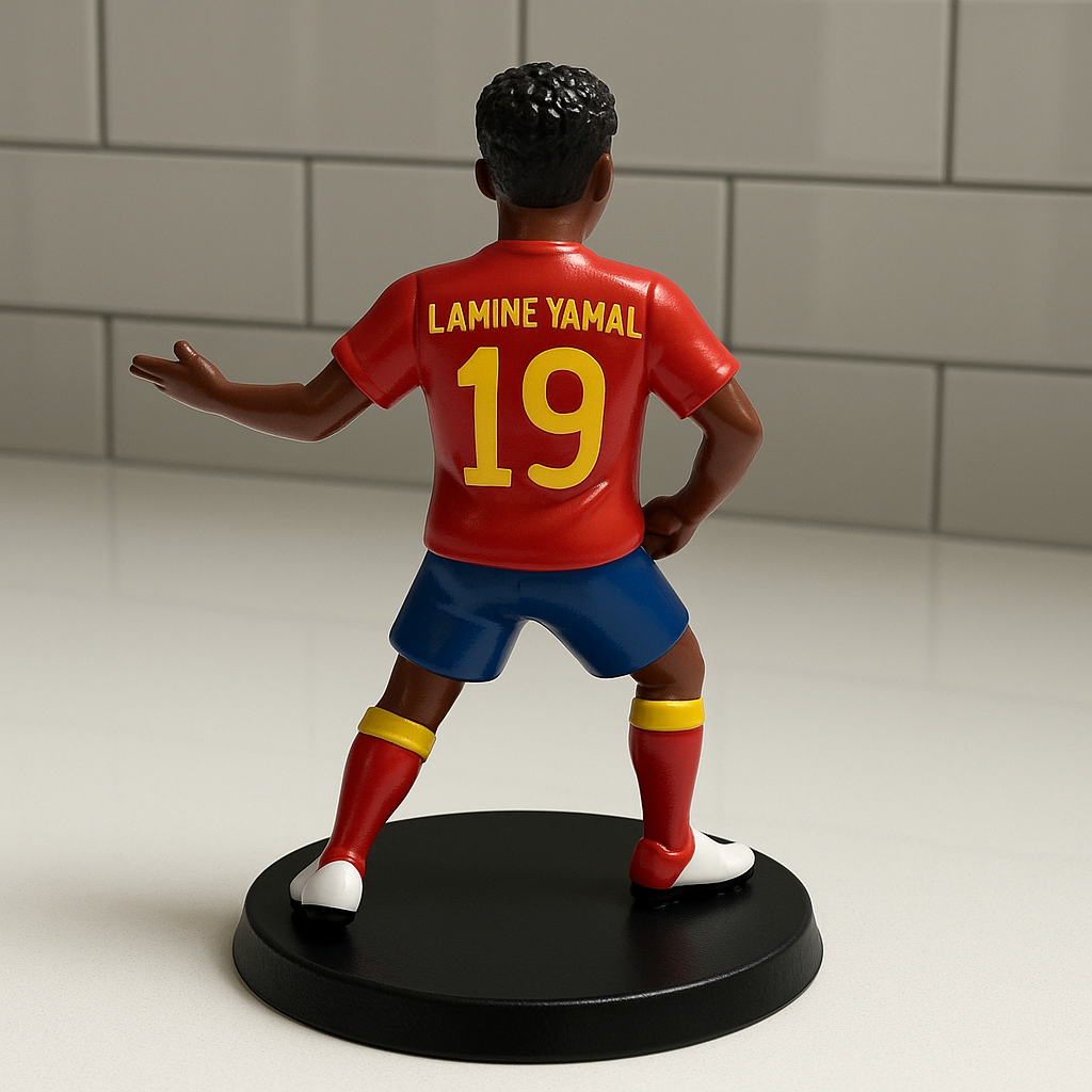 Pro Soccer Collectible Action Figure – Red/Blue Kit